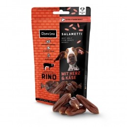 9xChewiesSalamettiHondensnackRundHartKaas60gr