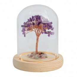 EdelsteenBoompjeSpiritualiteitAmethistinGlas14cm