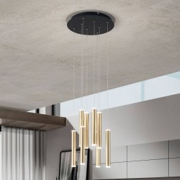 FabasLuceHanglampPradogoud8-lamps40cmdimbaar