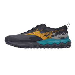 MizunoWAVEIBUKI5GTXHardloopschoenenOdysseyGrayCitrusBaritoneBlauwHerenMaat47