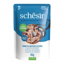 12xSchesirKattenvoerTonijnenSardinesinGelei85gr