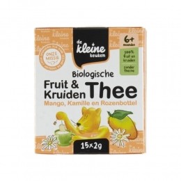 deKleineKeukenBioThee6mMangoKamilleRozenbottel30gr