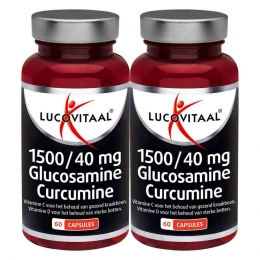 GratisVerzending2xLucovitaalGlucosamineCurcumine150040mg60capsules