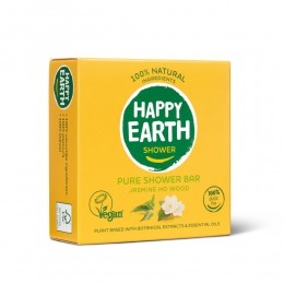 HappyEarth100NatuurlijkeShowerBarJasmineHoWood90gr