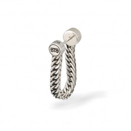 BUDDHATOBUDDHA429one-EstherMiniEarhangerSilverSinglePiece-Oorbel