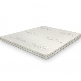 TopperOrganicCottonKoudschuim80x200dikte9cm