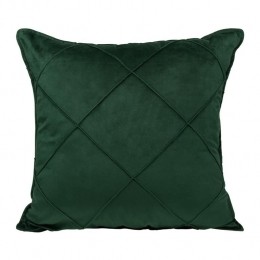 QUVIOSierkussengevuldruitpatroon-50x50cm-FluweelDonkergroen
