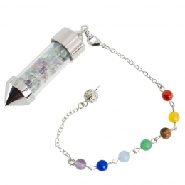 PendelEdelsteenFluorietCapsulemet7ChakraKralenketting