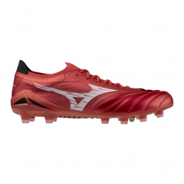 MizunoMoreliaNeoIVBetaEliteGrasVoetbalschoenenFGRoodZilverZwart