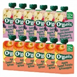 OrganixKnijpfruitAppel12mPakket