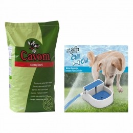 CavomCompleetHondenvoerAfpWaterbakPakket