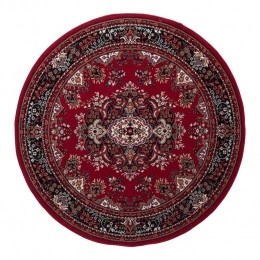 Interieur05RondVintagevloerkleedNainPerzischRood-160x160cm