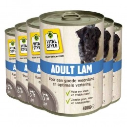 6xVitalstyleHondenvoerBikLam400gr