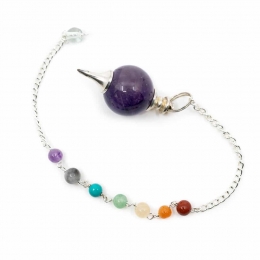 PendelEdelsteenAmethistBolmetChakraKralenketting
