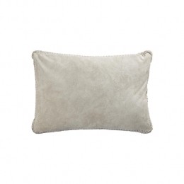 PTMDSukyTaupeSuedeLeatherCushionRectangle