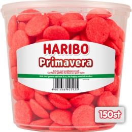 3xHariboPrimaveraSchuimAardbeien150stuks