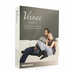 VeinaxKousKatoenMan2LangZwartMaat4