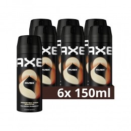 6xAxeDeodorantBodysprayMusk150ml