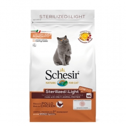 8xSchesirKattenvoerDrySterilizedKip400gr