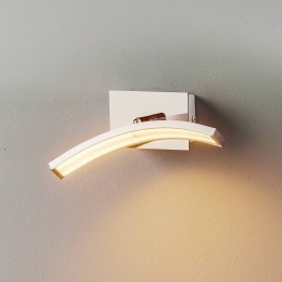 DomiluceBoogvormigeLEDwandlampLargomaluminiumfinish