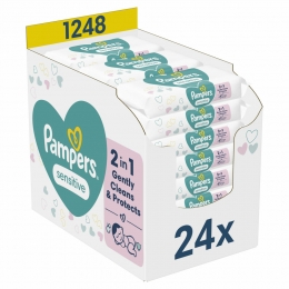 PampersBillendoekjesSensitiveNavulpak24x521248stuks