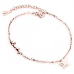 CillaJewelsenkelbandLuckyStarRoseGoudkleurig