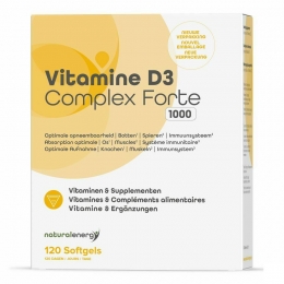 NaturalEnergyVitamineD3ComplexForte1000IU120Parels