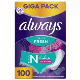 AlwaysDailyFreshInlegkruisjesNormalSlimFlexistyle100stuks