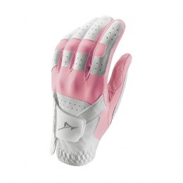 MizunoStretchGloveLadiesLeftHandWitRozeDamesMaatOneSize