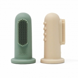 MushieBabyTandenborstelShiftingsandCambridgeblue2stuks