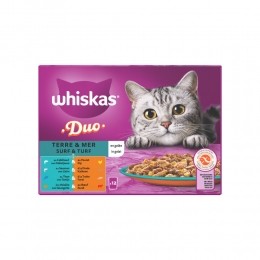 4xWhiskasDuoAdultSurfTurfinGeleiMultipack12x85gr