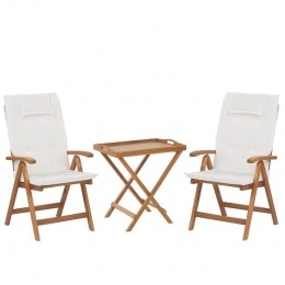 Beliani-JAVA-Bistrosetvoor2-LichtehoutkleurCremewit-Acaciahout