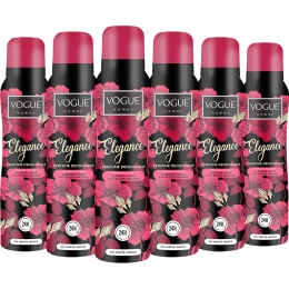 6xVogueEleganceParfumDeodorant150ml