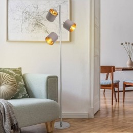 NveVloerlampMaron3-lampstextielbruingoud