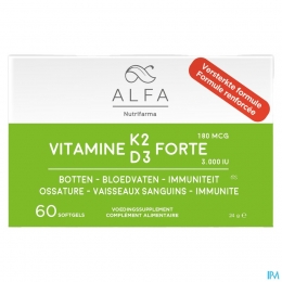 AlfaVitamineK2D3Forte60Softgels