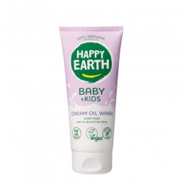 HappyEarthBabyKids100NatuurlijkCreamOilWash200ml