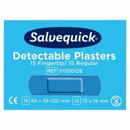 SalvequickNavullingDetecteerbareVingertopPleisters