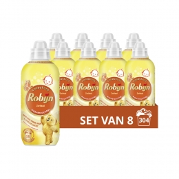8xRobijnWasverzachterZwitsalgeur38Wasbeurten765ml