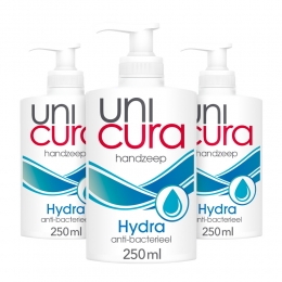 3xUnicuraVloeibareHandzeepHydra250ml
