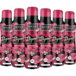 6xVogueEleganceParfumDeodorant150ml