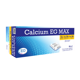 CalciumEGMAX1000mgCalcium1000IEVitamineD375gVitamineK290x2Tabletten
