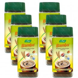 AVogelBambuCafeneVrijeBiologischeKoffievervanger6x200gPromopakket