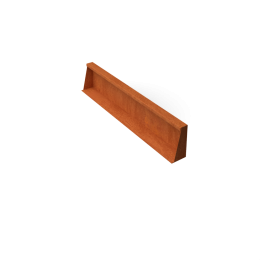 FrontaKeerwandencortenstaalrechtstukL100xB10xH20cm-Geroba