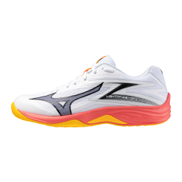 MizunoLIGHTNINGSTARZ7JrHockeyschoenenWitFieryCoral2CitrusJuniorMaat325