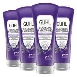 4xGuhlZilverglansVerzorgingAnti-GeelHaarmasker200ml