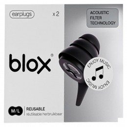 BloxMusicMediumLargeZwart1PaarOordoppen