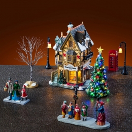 TannenbaumChristmasShoppeSet13x47x29cmKerstdorpLEMAX-Lemax