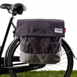 Dubbelefietstas40LRecycled-GroenGrijs