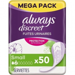 4xAlwaysDiscreetIncontinentieverbandSmall50stuks