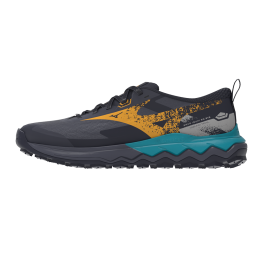 MizunoWAVEIBUKI5GTXHardloopschoenenOdysseyGrayCitrusBaritoneBlauwHerenMaat425